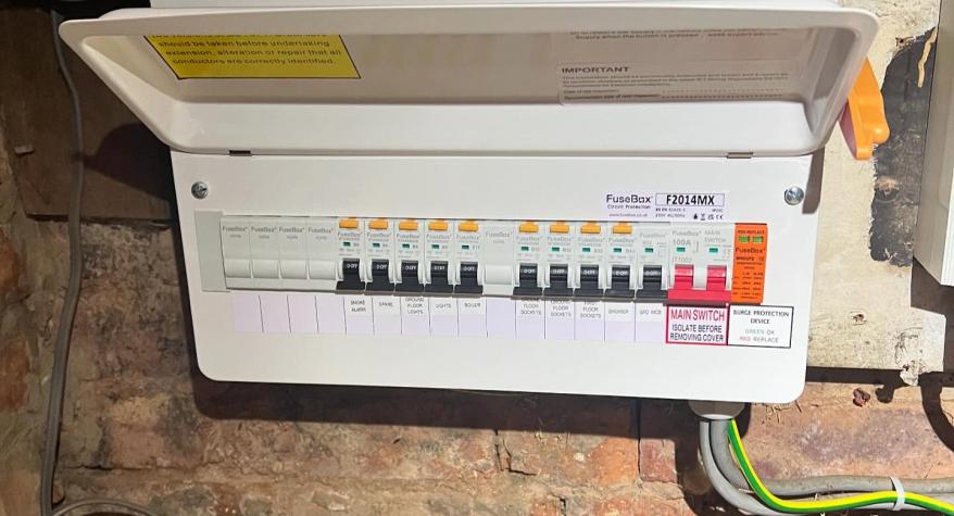 Consumer unit and fuseboard upgrade in Yaxley