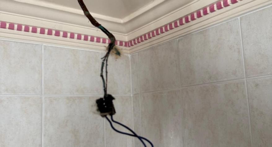 Burnt Downlight Wiring Replaced with LED Lighting in Yaxley