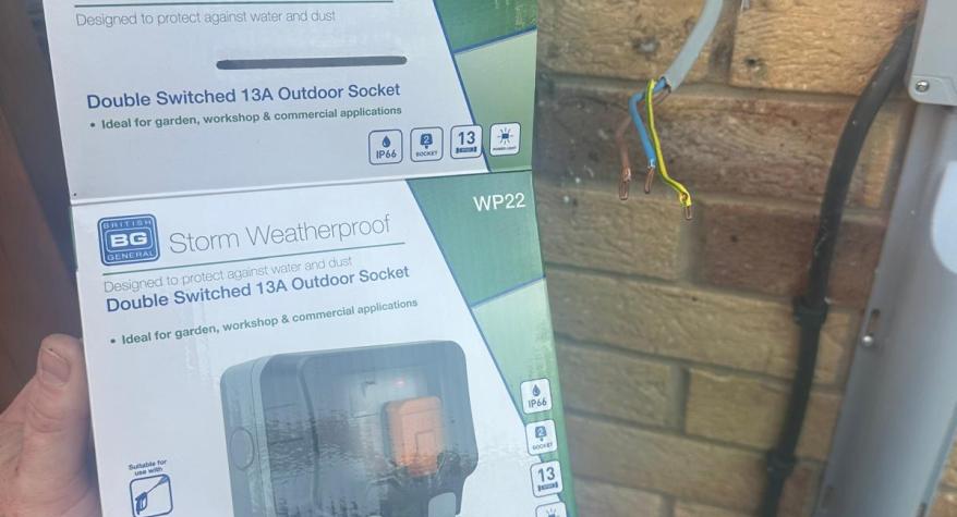 Outdoor Socket Replacement in Yaxley