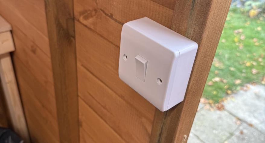 Shed Light and Socket Installation in Yaxley