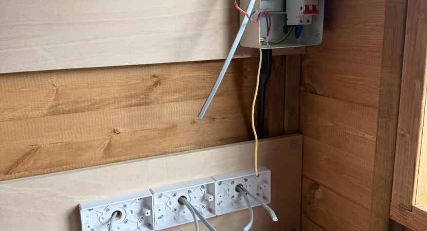 Shed Light and Socket Installation in Yaxley